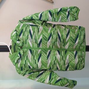 Columbia wind jacket, 3T in green print